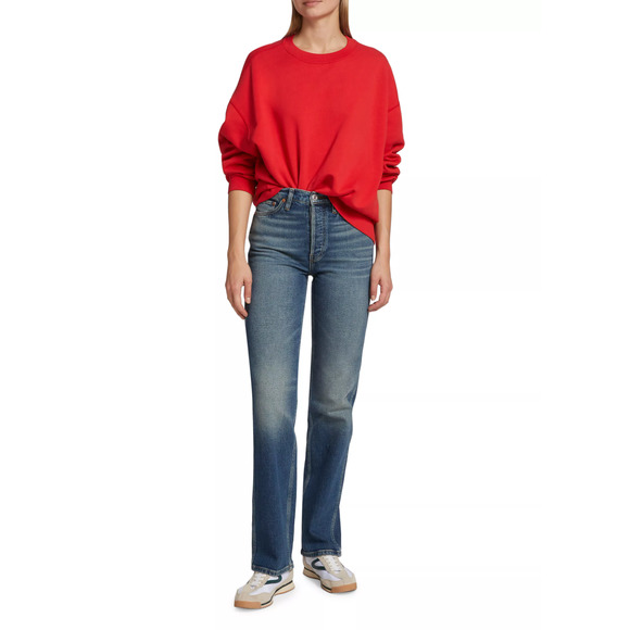 NEW! RE/DONE Size 30 90s High Rise Loose Distressed Jeans Denim $295 msrp I8-7 - Picture 1 of 10